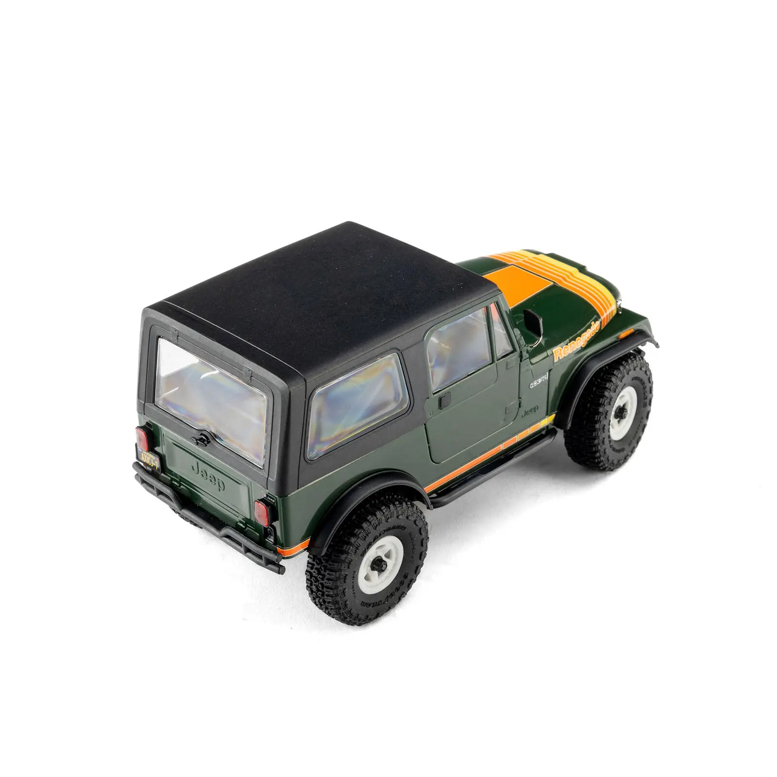 Axial 1/30 SCX30 Jeep CJ-7 Renegade 4X4 RTR Brushed Rock Crawler (Battery & Charger Included), Green - 4