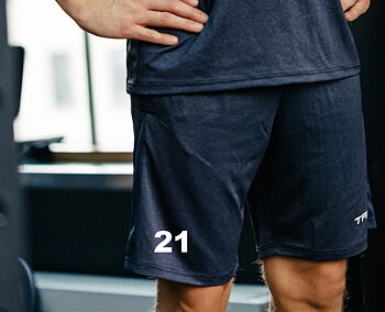 True Performance Off-Is Shorts Jr. (THC) Navy