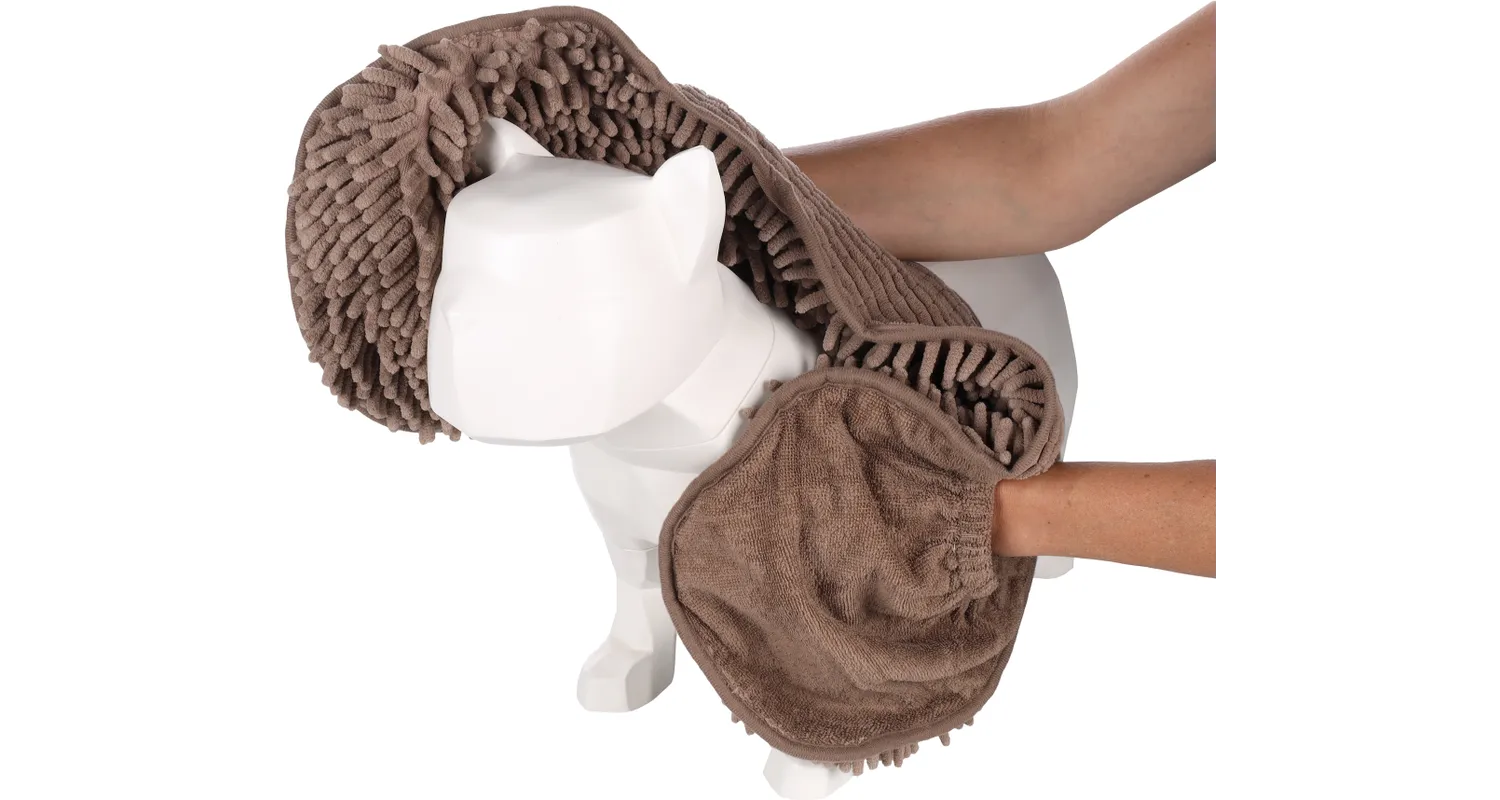 HANDDUK microfiber med handfickor