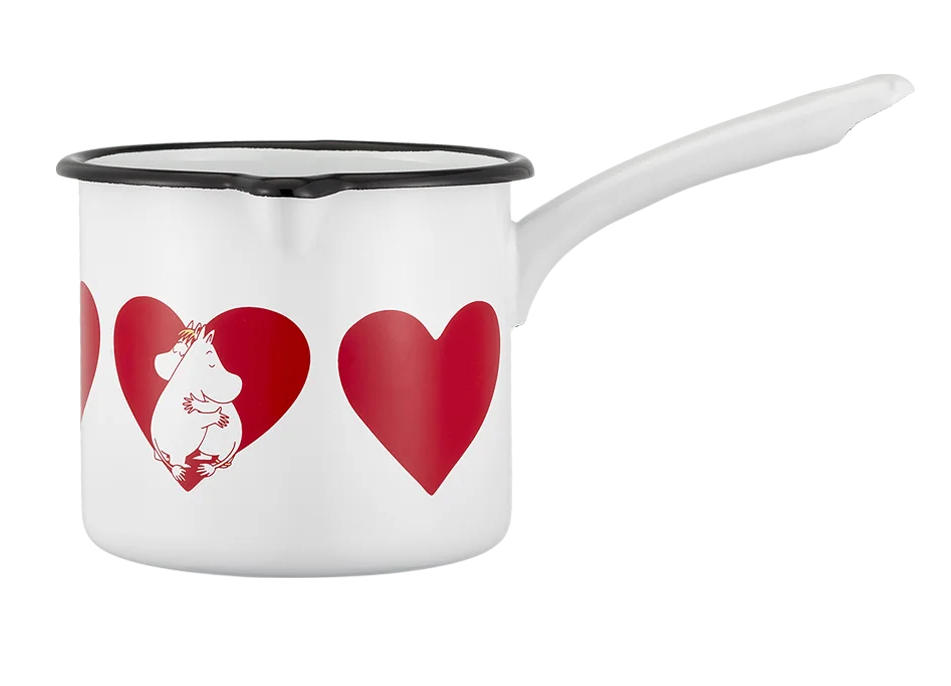 Moomin Enamel Saucepan 1,3 L - Heart