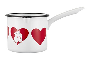 Moomin Enamel Saucepan 1,3 L - Heart