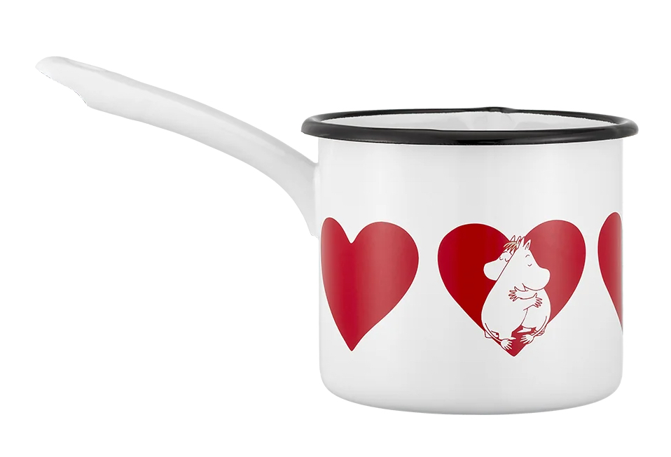 Moomin Enamel Saucepan 1,3 L - Heart - 2