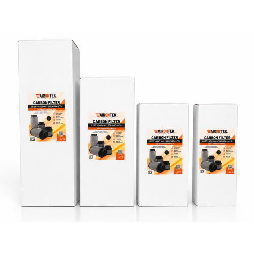 Airontek Kolfilter 150 mm – 600 m³/h, 500 mm