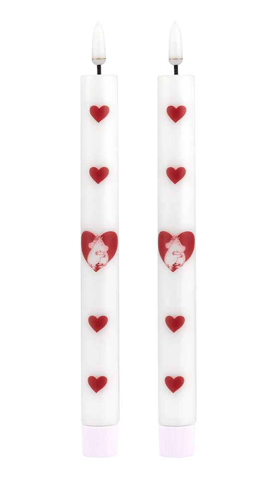 Moomin LED Candles, 2-Pack - Heart - 2
