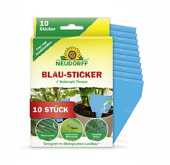 Neudorff Blå Klisterfällor mot Trips (8 x 13 cm) – 10-pack