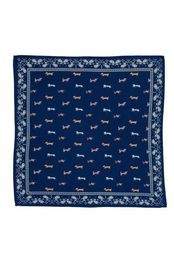 Scarf "Indigo Dachshund" - 2