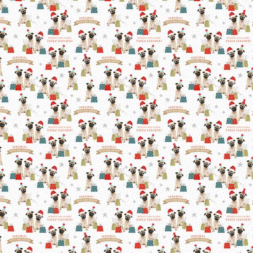 Julpapper Otter House Festive Party Pugs - 2