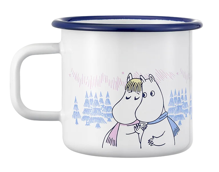 Moomin Enamel Mug 3.7 dl - Frosty Day - 2
