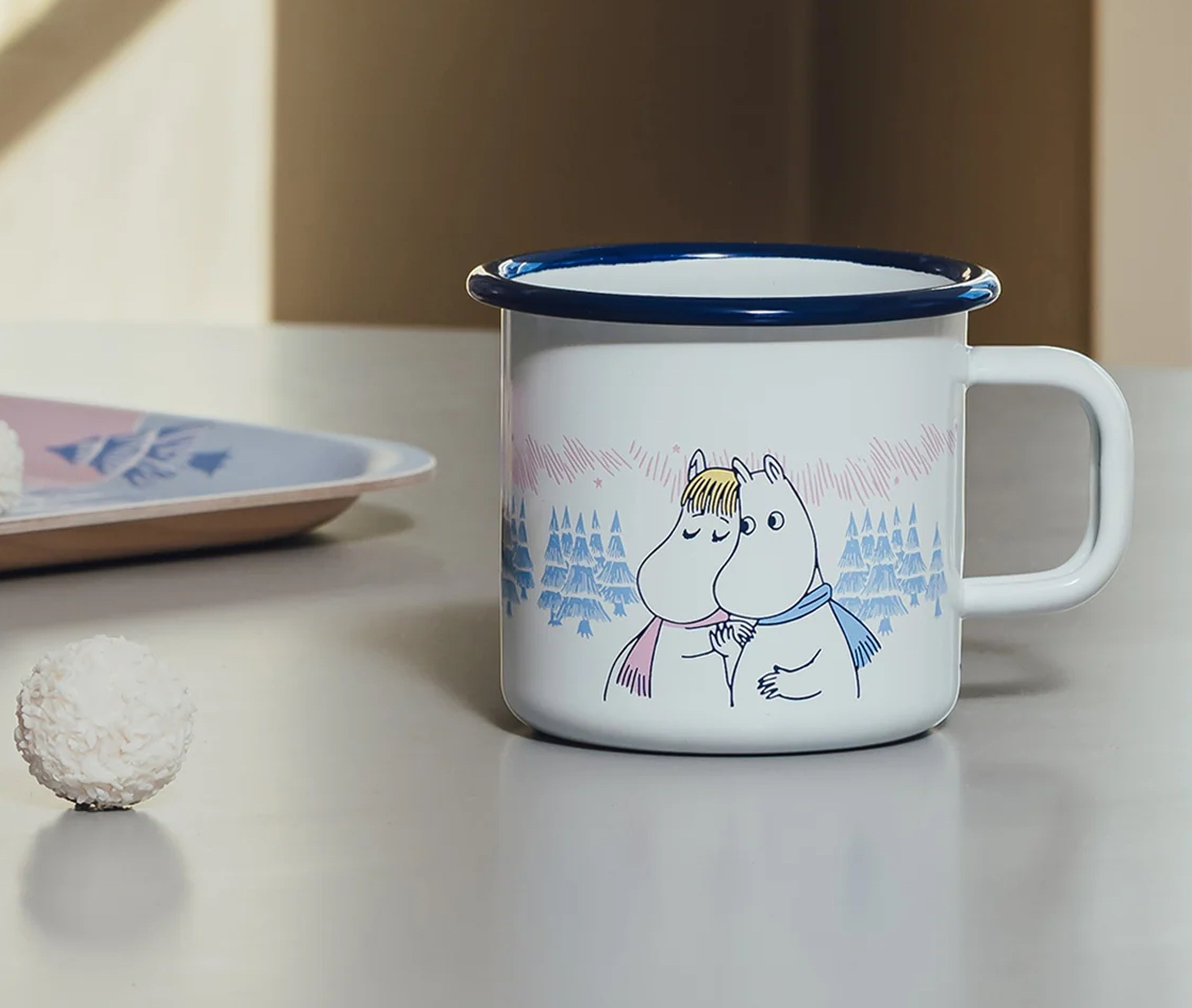 Moomin Enamel Mug 3.7 dl - Frosty Day - 3
