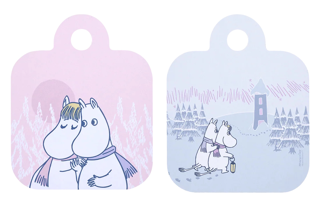Mumin Skärbräda - Frosty Day (Olika fram & baksida)