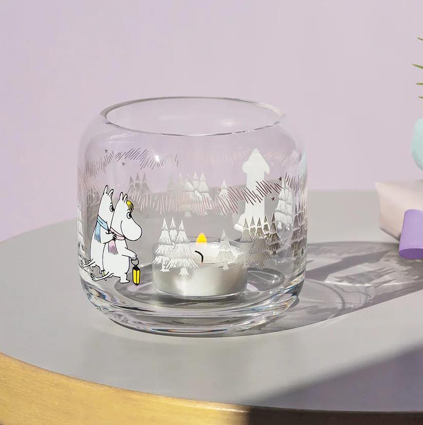 Moomin Tealight Holder 8 cm - Frosty Day