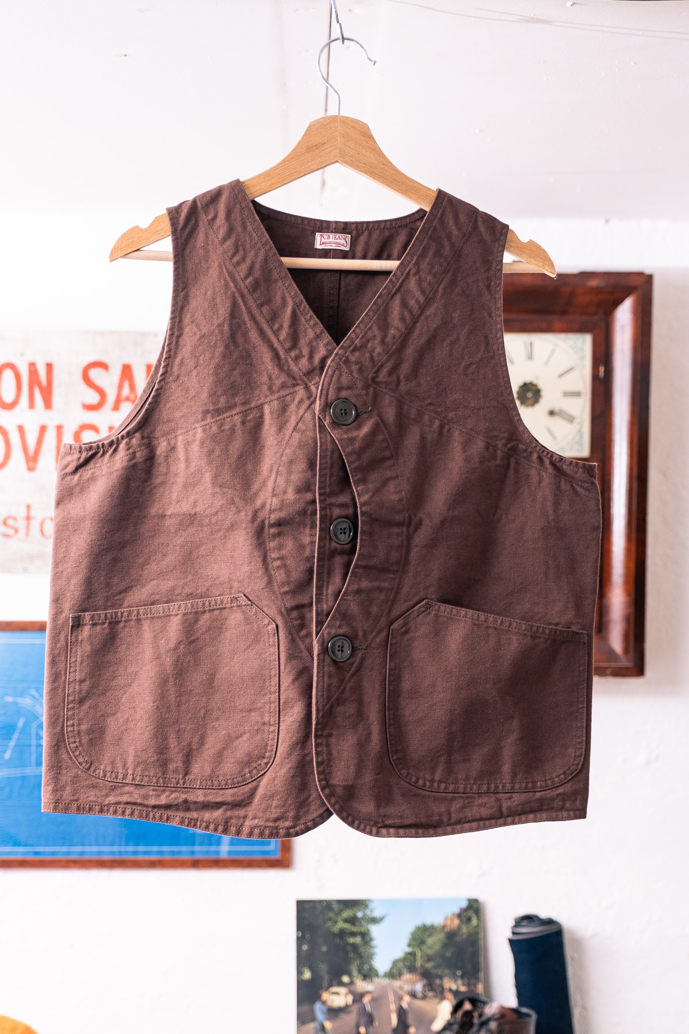 TCB Jeans - Huntsman Vest Brown Canvas