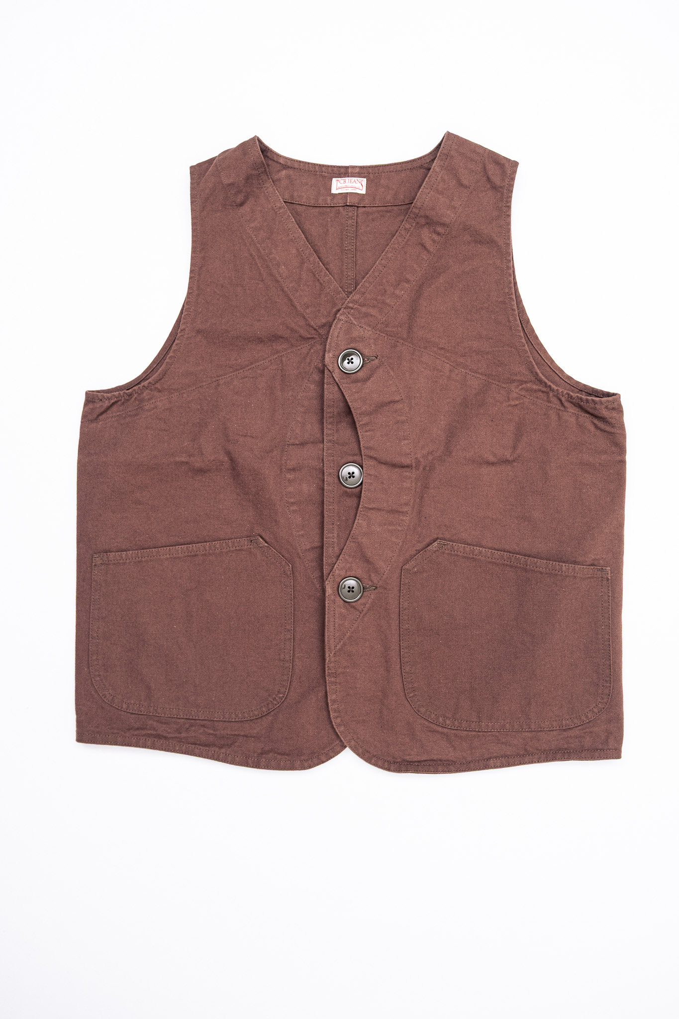 TCB Jeans - Huntsman Vest Brown Canvas - 2