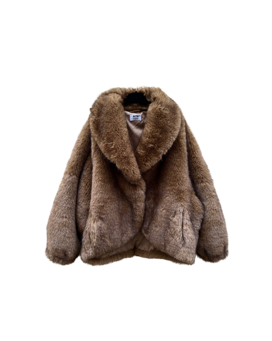 Betta Corradi short faux-fur light brown