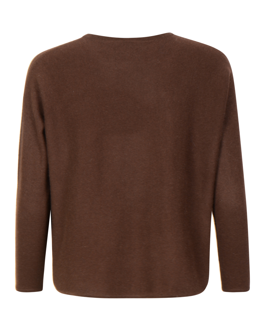 Kashmirjumper curved mörkbrun - 2