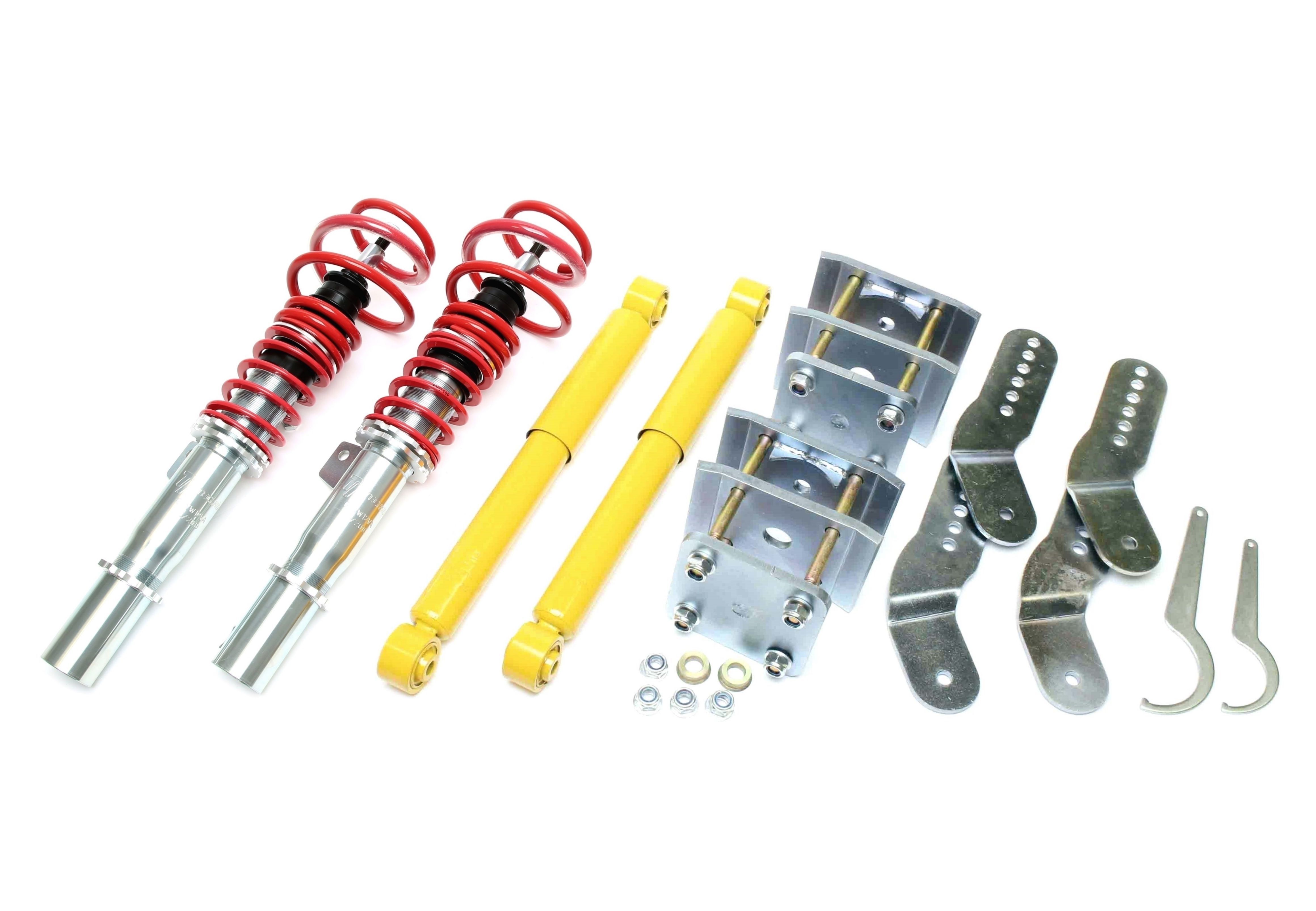 TA Technix coilovers – VW Caddy III 2K 2004–2014 – max 1005 kg, 17/50