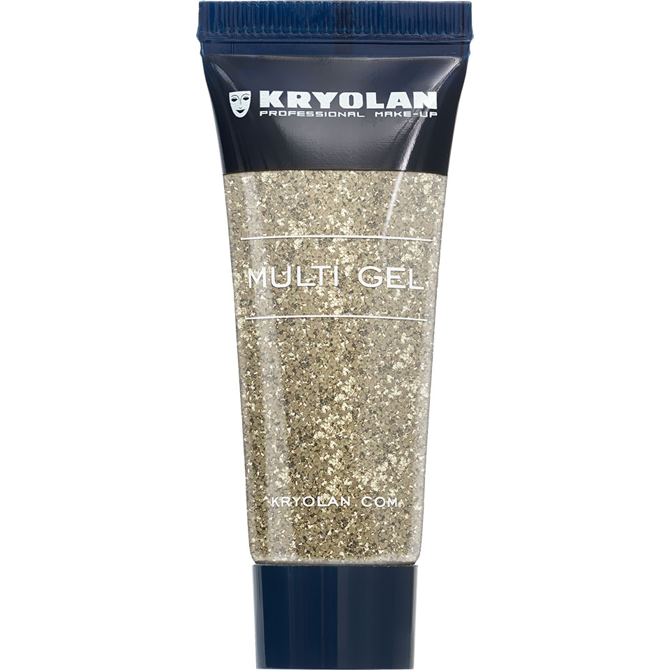 Multi Gel Glitter coarse GULD 10 ml - Kryolan