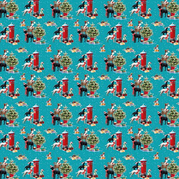 Julpapper Otter House Hundmotiv Little Helpers
