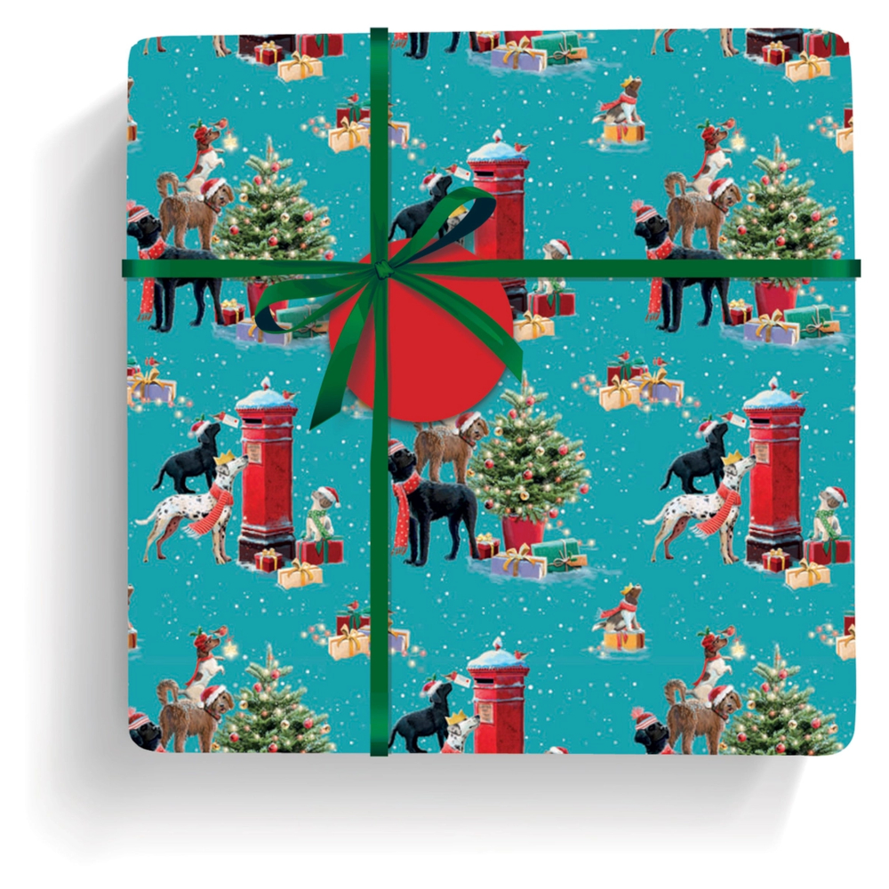 Julpapper Otter House Hundmotiv Little Helpers - 3