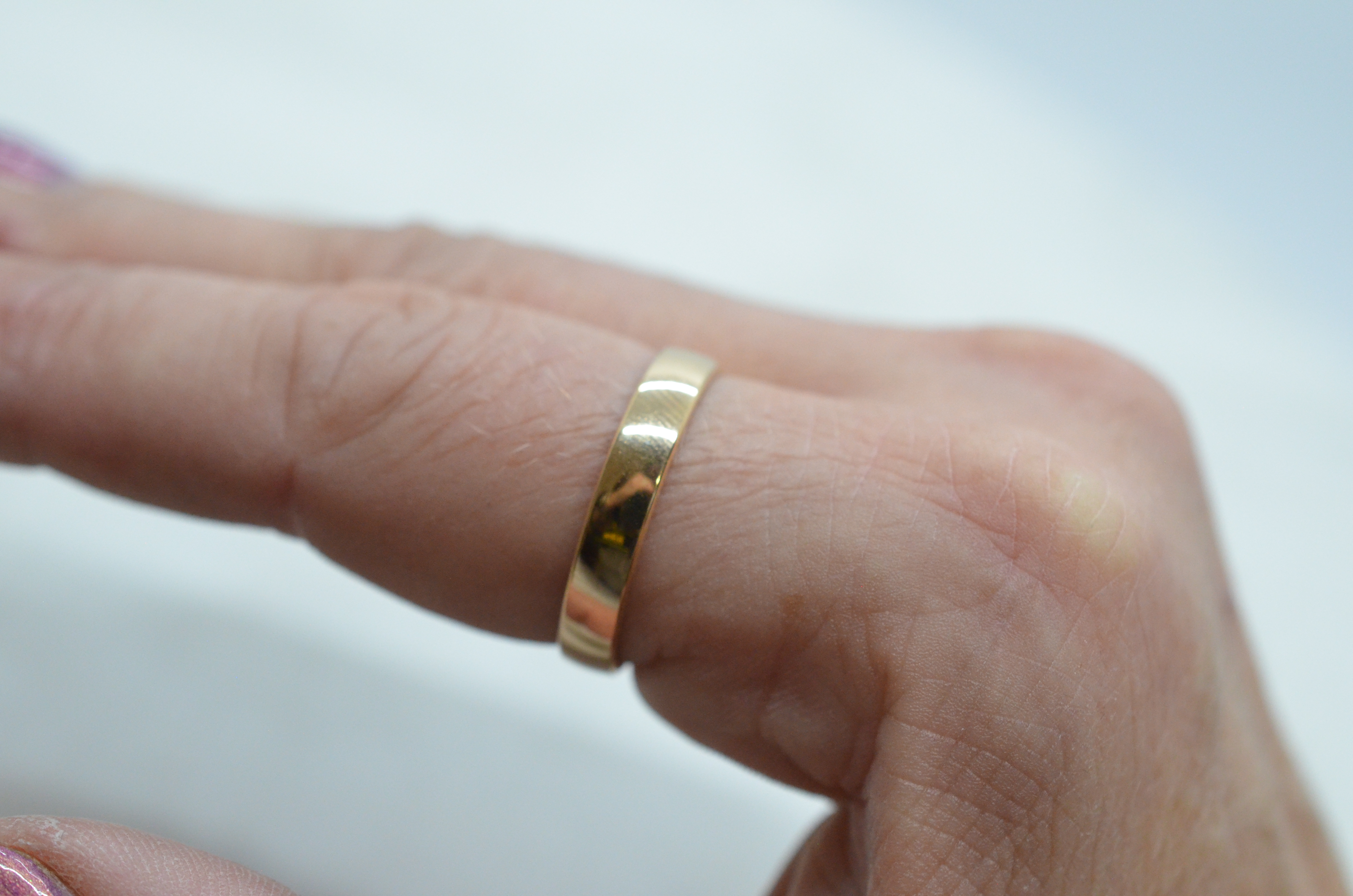 Second Hand 18k slät guldring - 4