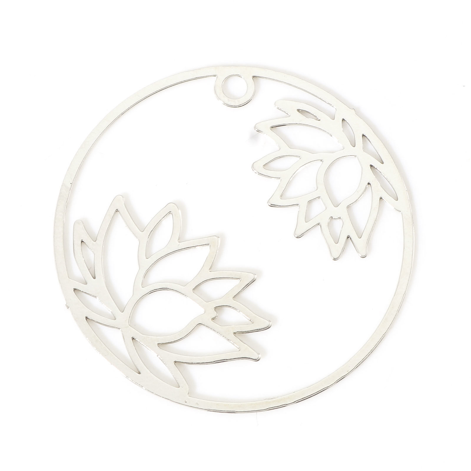 Berlock -  Filigree  Rund Lotus,  Silver