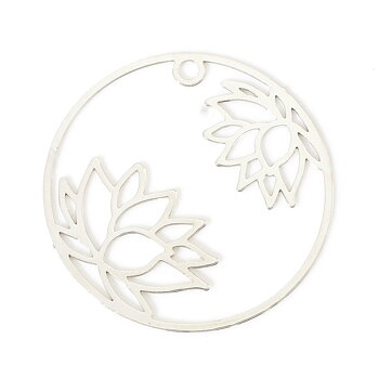 Berlock -  Filigree  Rund Lotus,  Silver
