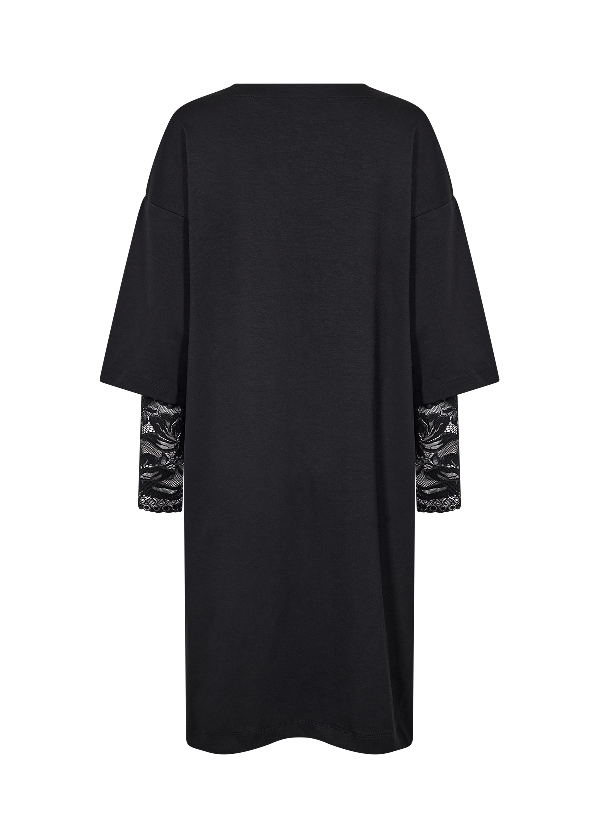 SC-BANU 349 Dress Svart Mjuk klänning med spets - 5