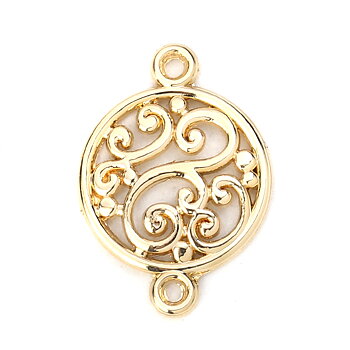 Connector/ Berlock,  rund swirl Guld 