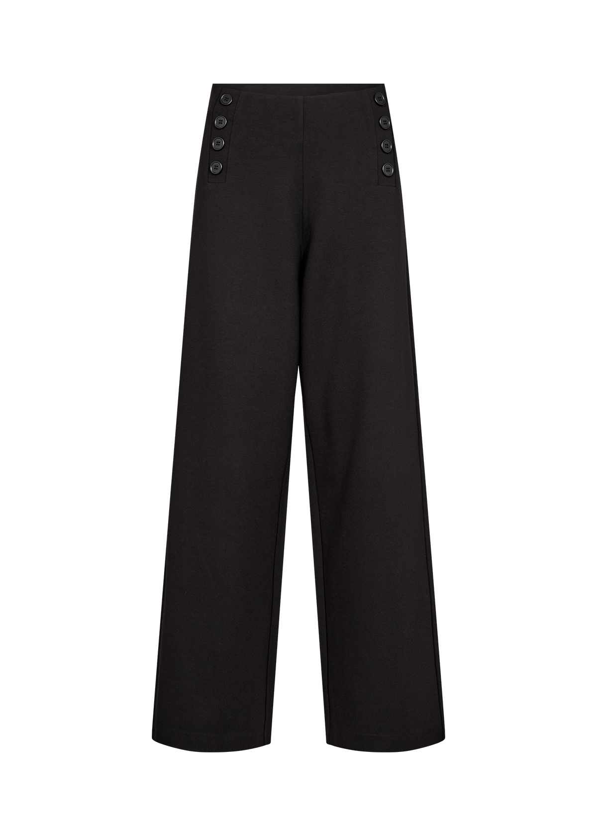 SC-NANNI 15 Pants Svart Vid Byxa med Knappar - 5