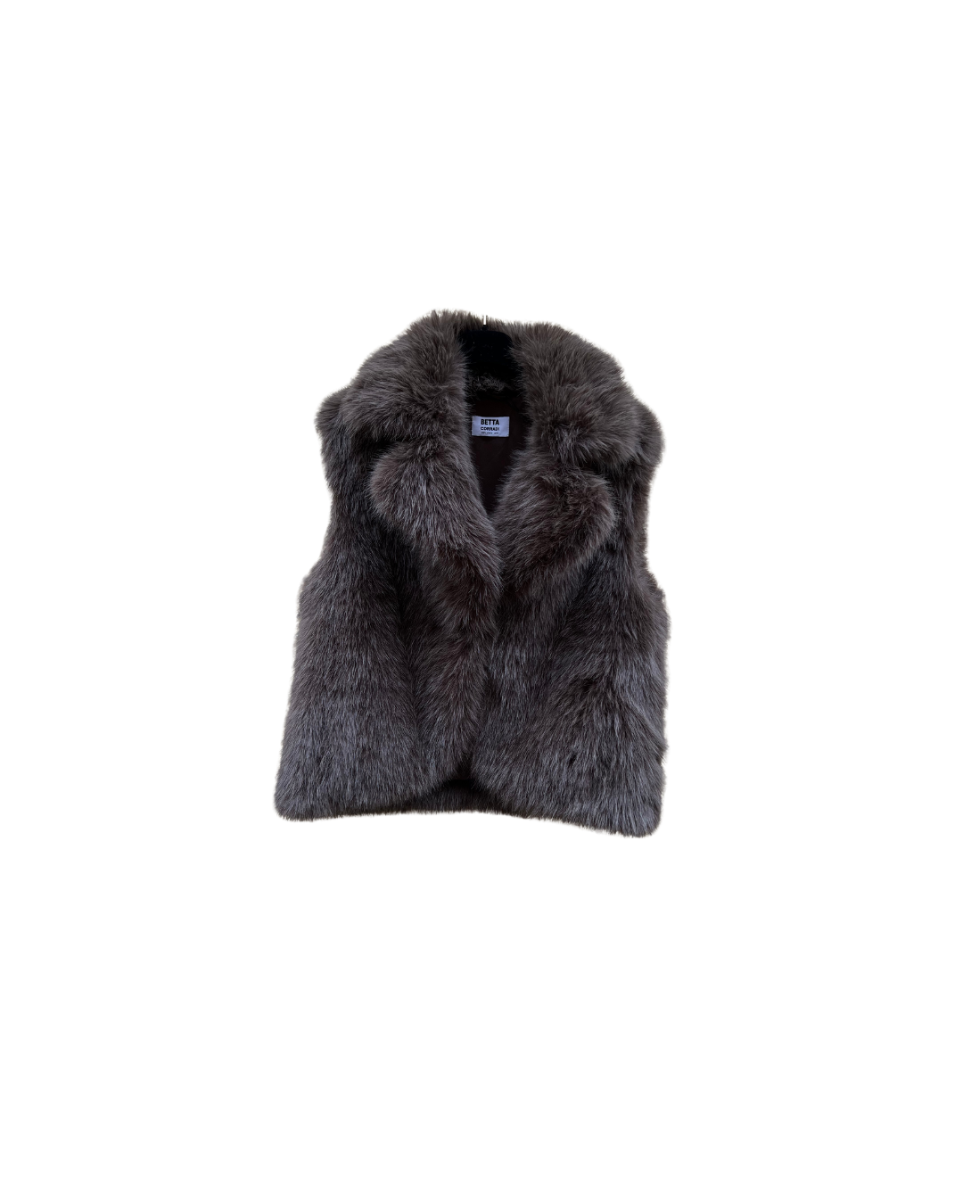 Betta Corradi faux-fur vest dark brown