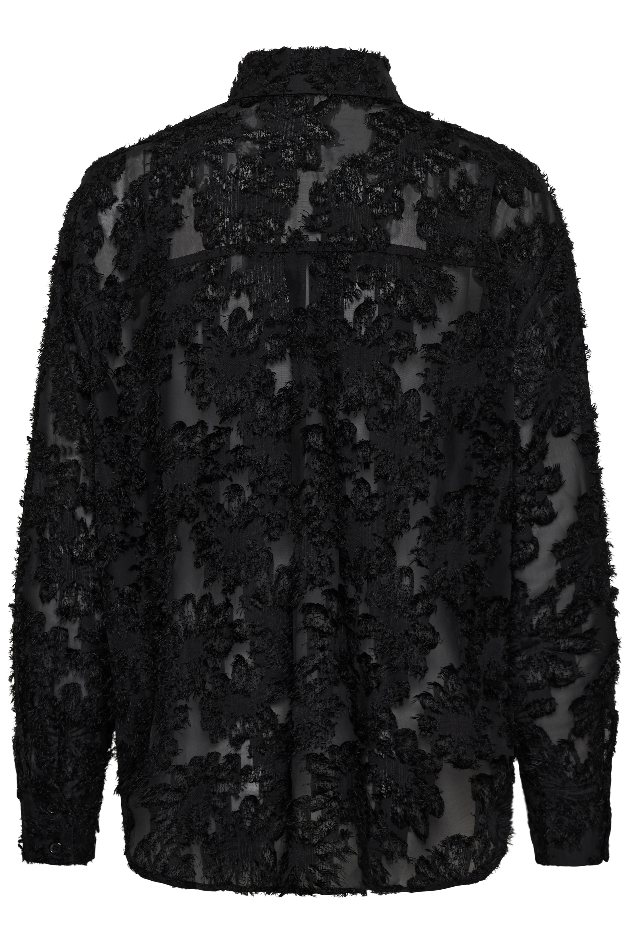 KAalfie Blouse Black Deep Svart Blus med applikationer - 6
