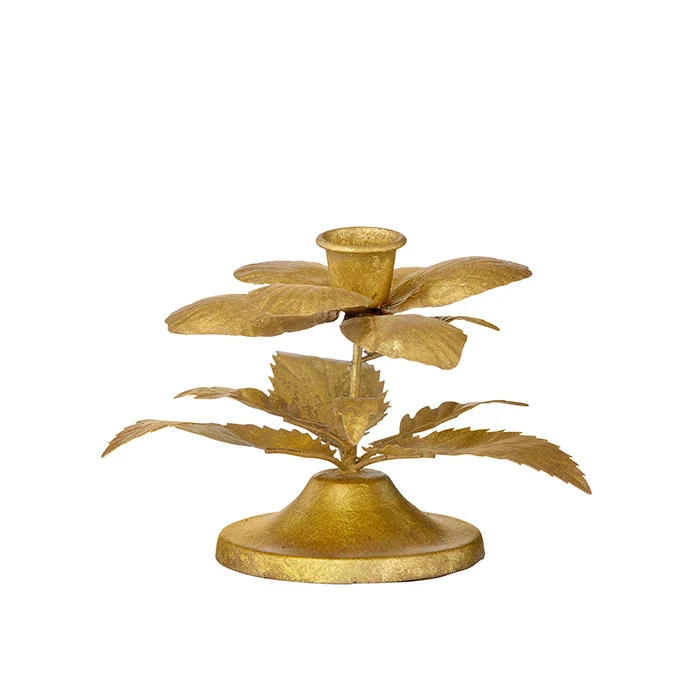 Ljusstake "Winter Rose Golden"