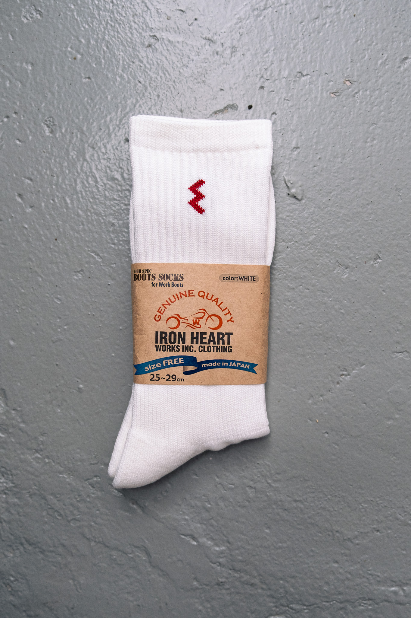 Iron Heart - IHG-030 Work Boot Socks Off White