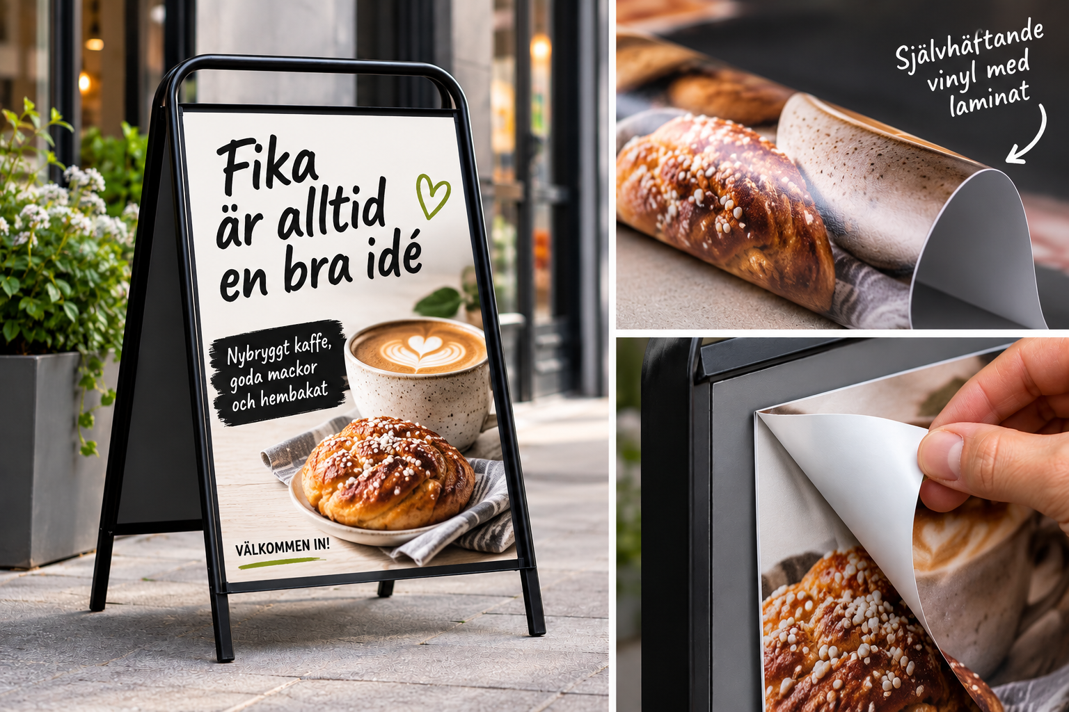 Skylttryck – för trottoarpratare & skyltställ