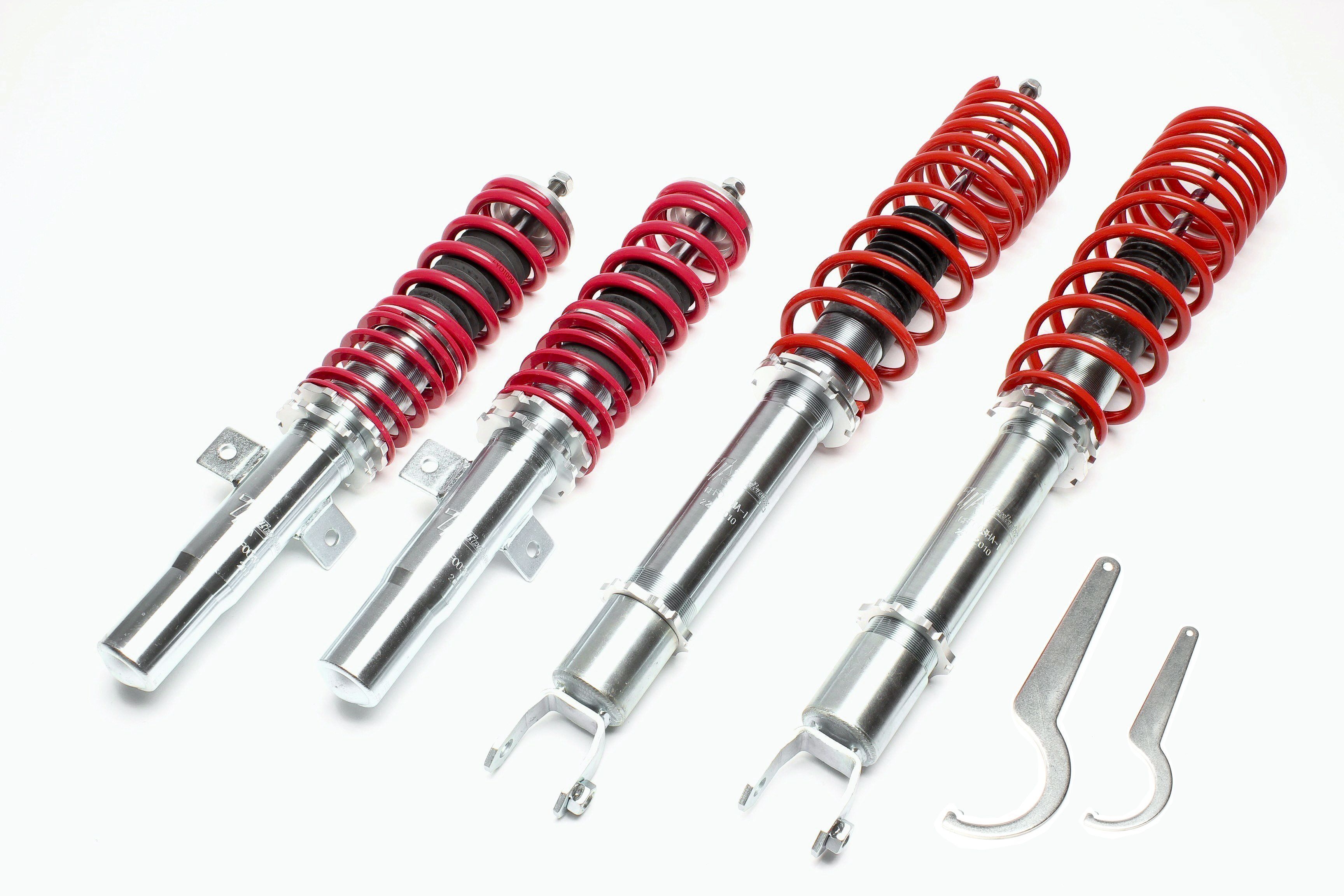TA Technix coilovers – Ford Fiesta IV / Ka / Puma / Mazda 121 – gaffelfäste