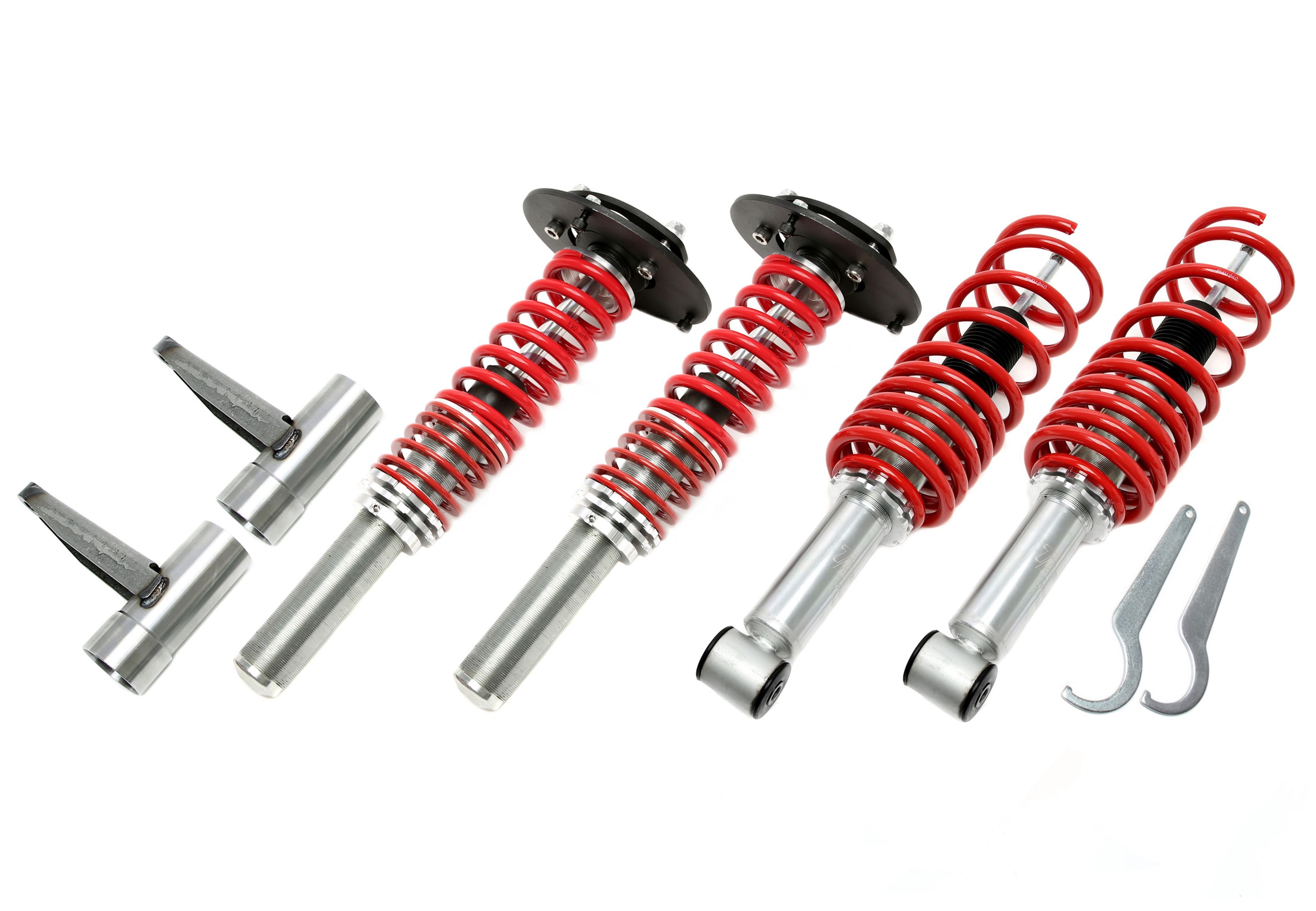 TA Technix coilovers – Audi 100 / A6 C4 – svetskit med justerbara topplagringar