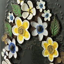 Aimo Nietosvuori (1970s) Rectangular Wall Plaque with Meadows Motif 32 cm #853