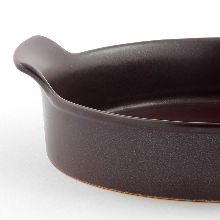  Stig Lindberg (Terma 1955) Brown Modern Oven Dish 24 cm #20 <with Box>