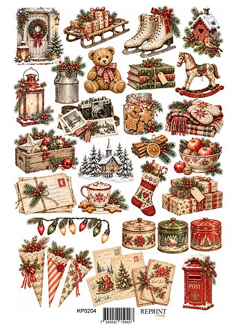 Papper Klippark -  Christmas Memories  Pictures  -  A4