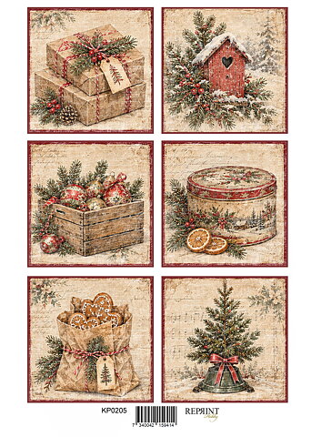 Papper Klippark -  Christmas Memories  Tags 1  -  A4