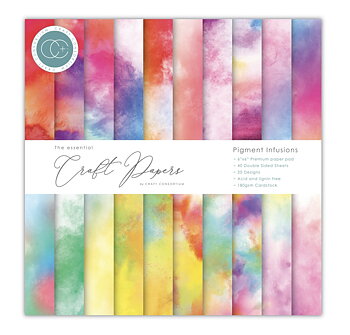 Craft Consortium Essential Craft Papers - 6x6 inch Paper pad Pigment Infusions