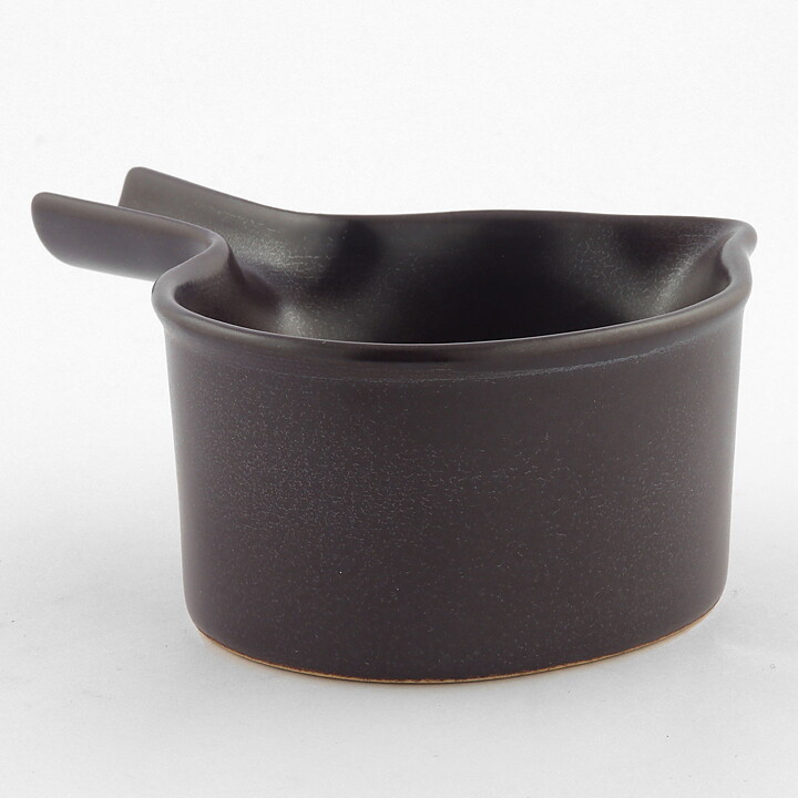  Stig Lindberg (Terma 1955) Brown Modern Butter Pan 14 cm #19 <with Box>