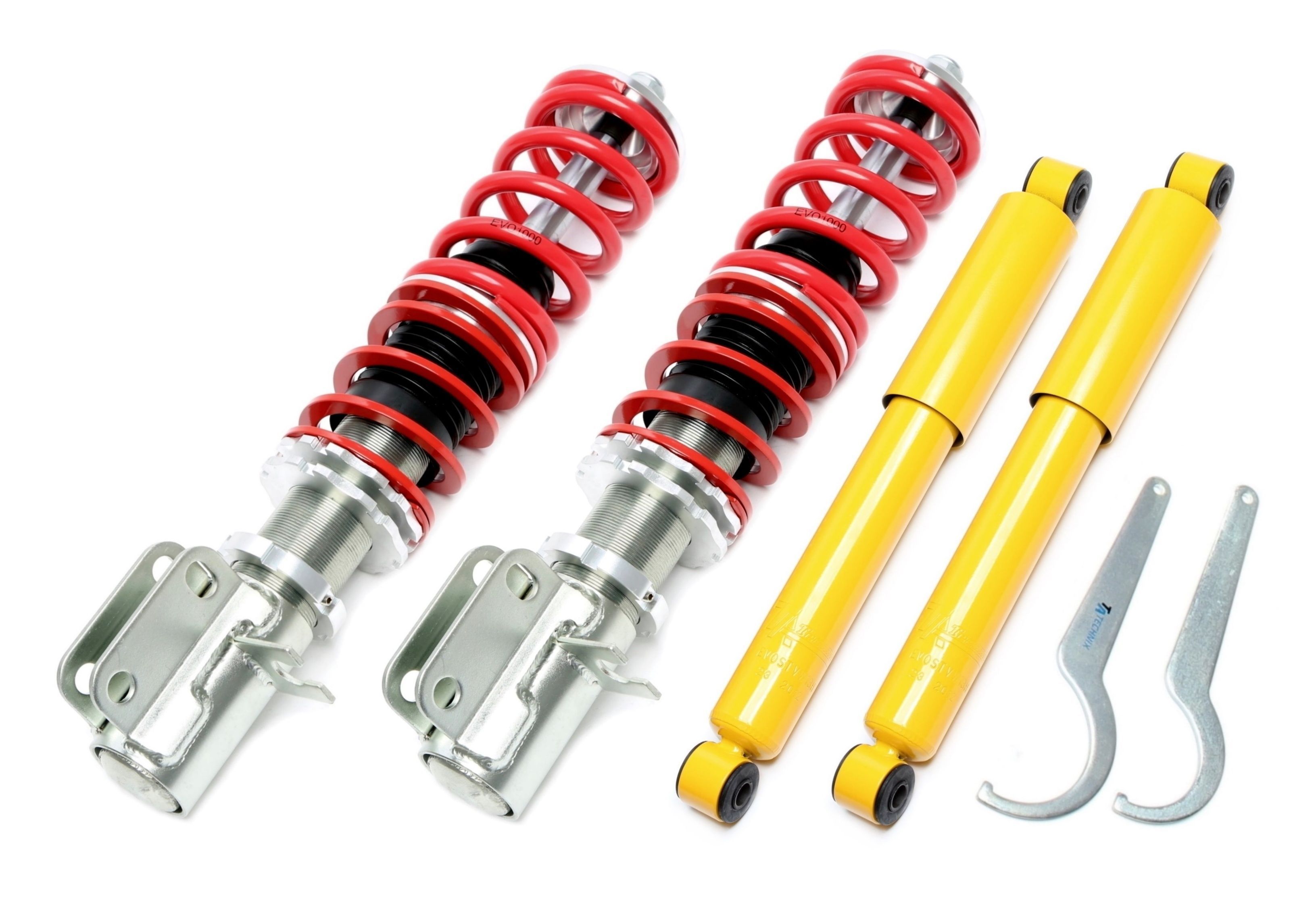 TA Technix Deep Version coilovers – VW Caddy I 14D – framaxel och sportdämpare bak