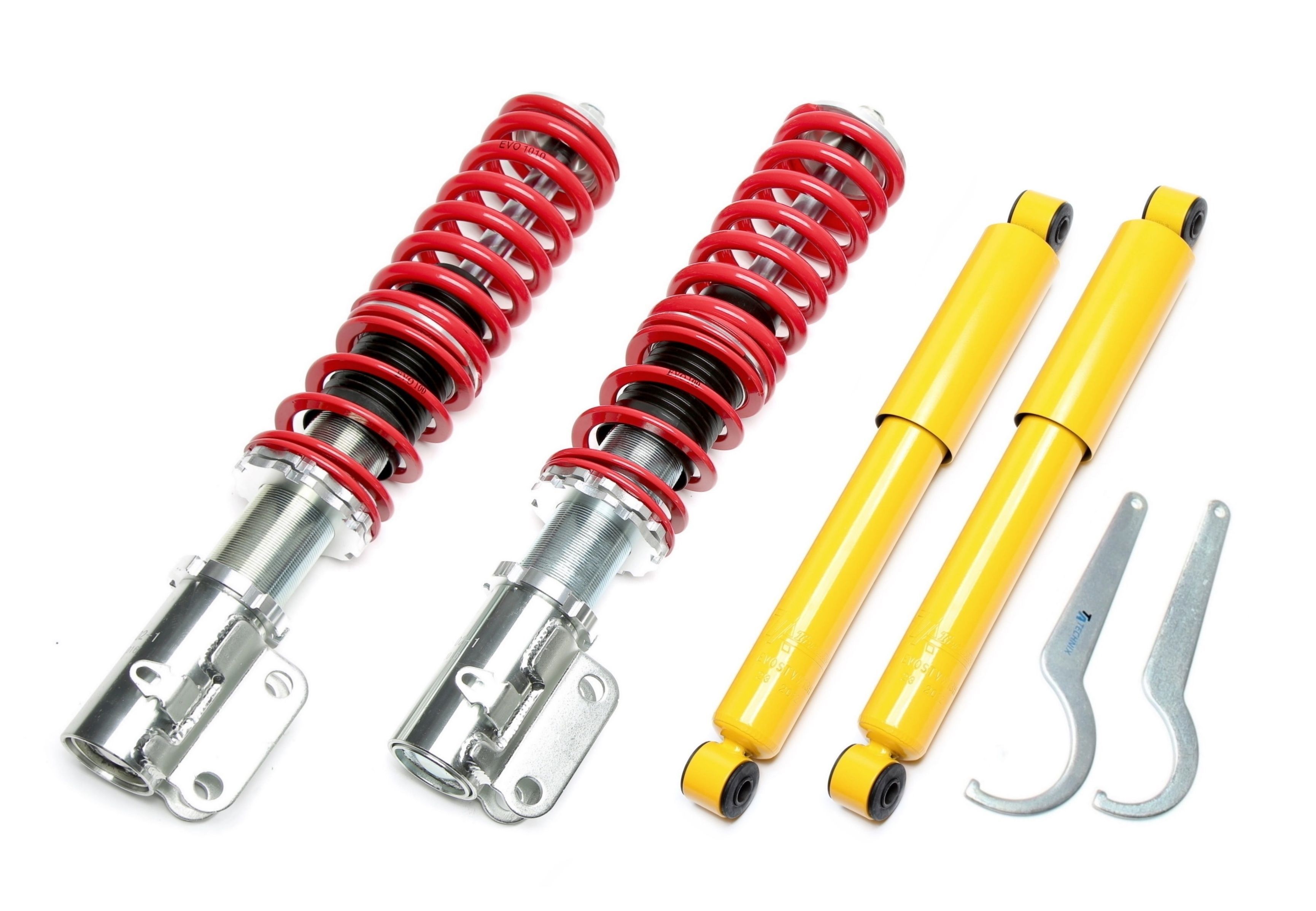 TA Technix Deep Version coilovers – Seat Inca / VW Caddy II – framaxel och sportdämpare bak