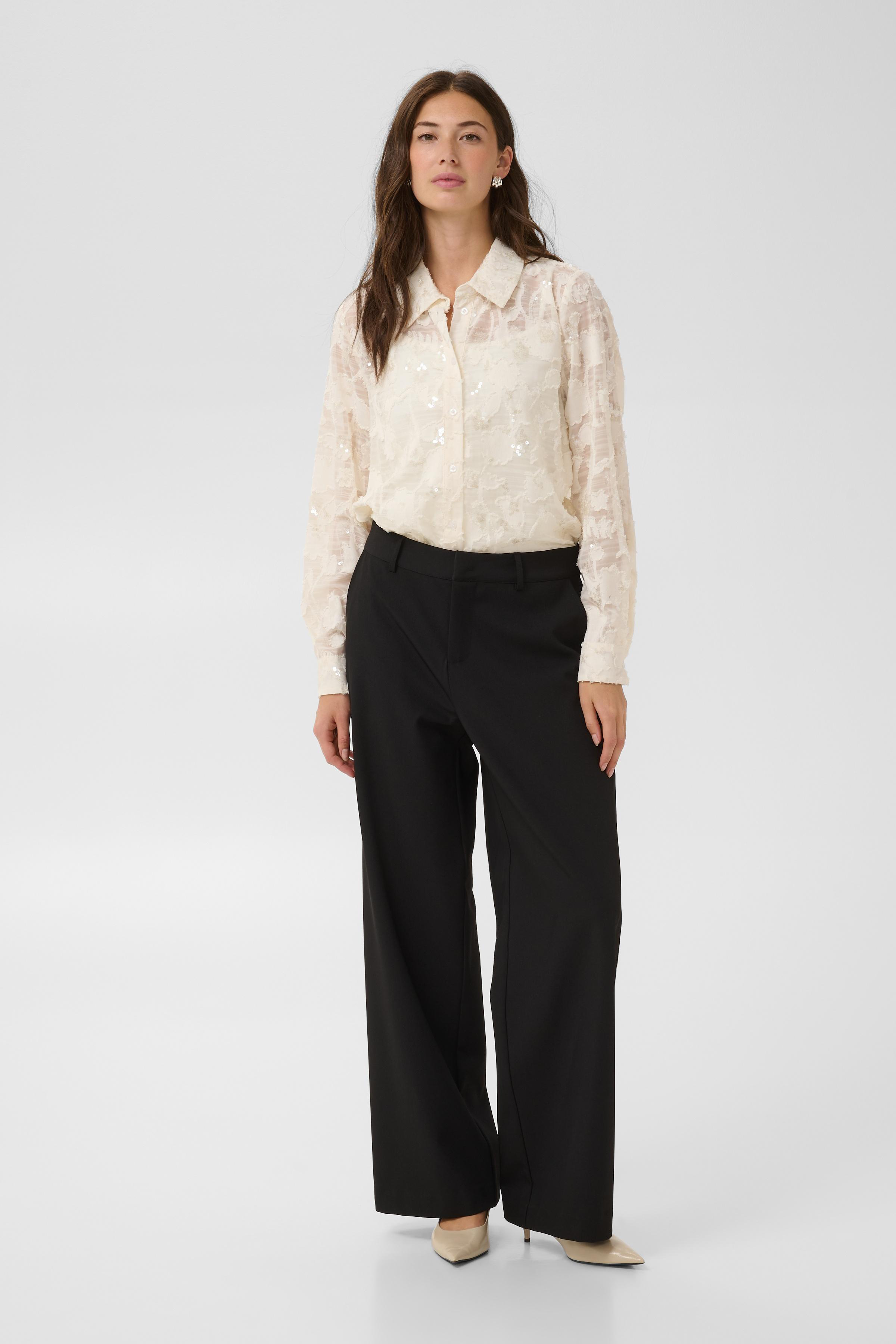 CUCATINKA Shirt Whitecap Blus med paljetter - 4