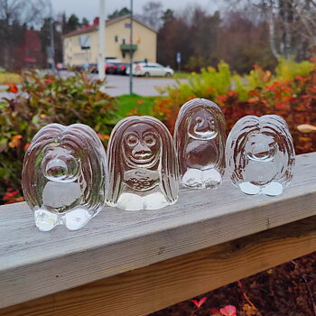 Troll i glas från Bergdala