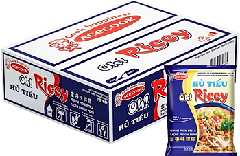 Risnudlar Kambodjansk nudelsoppa Oh Ricey Acecook 71g × 24p