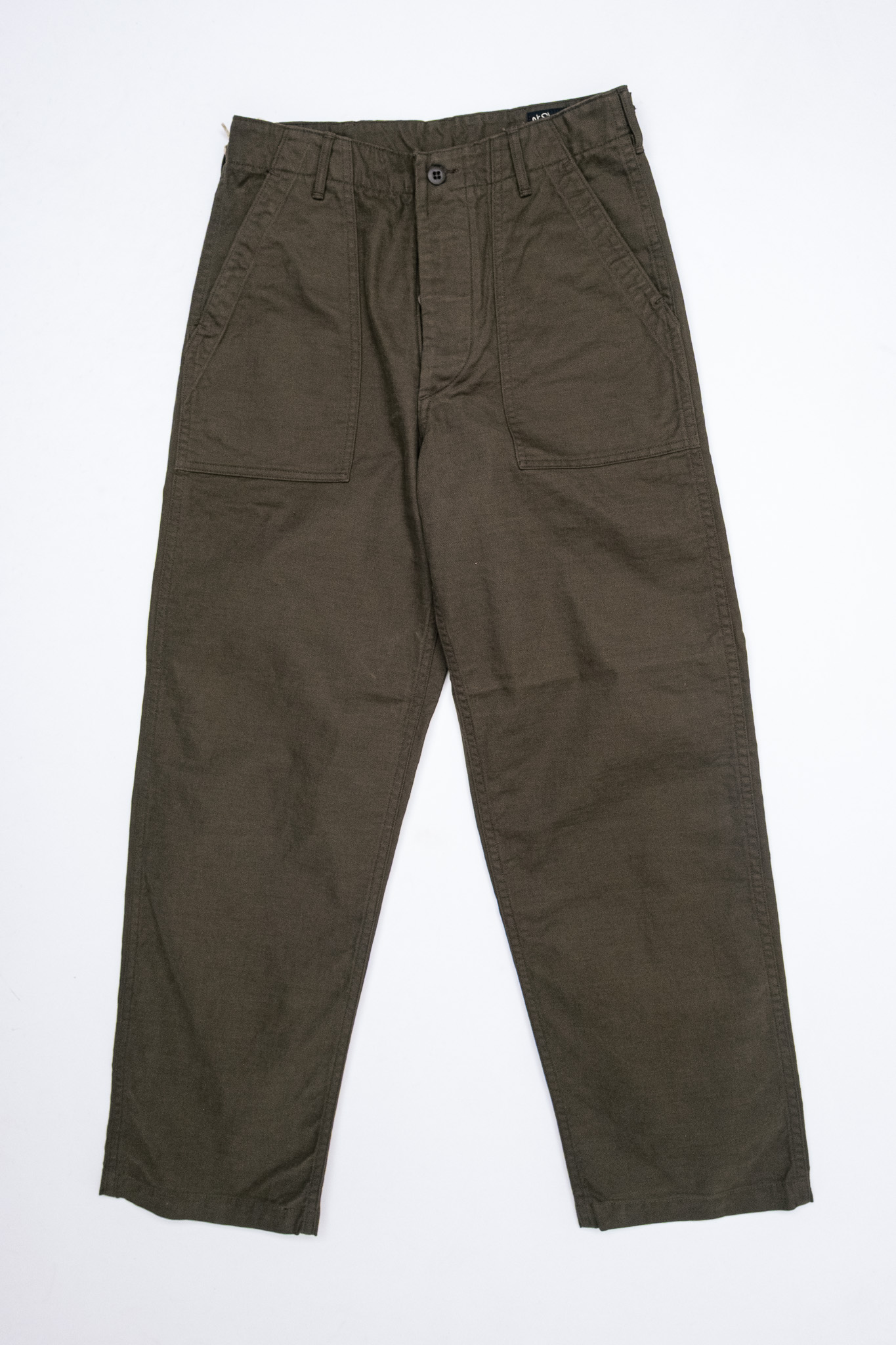 orSlow - Brushed Serge Fatigue Pants Regular Fit Coffee Brown - 2