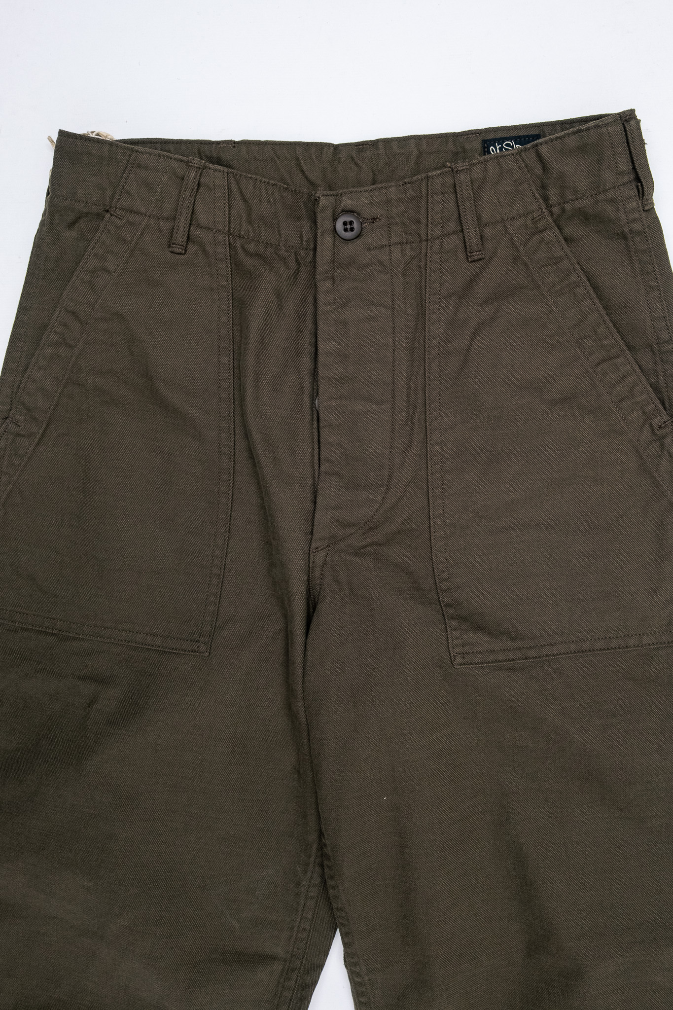 orSlow - Brushed Serge Fatigue Pants Regular Fit Coffee Brown - 4