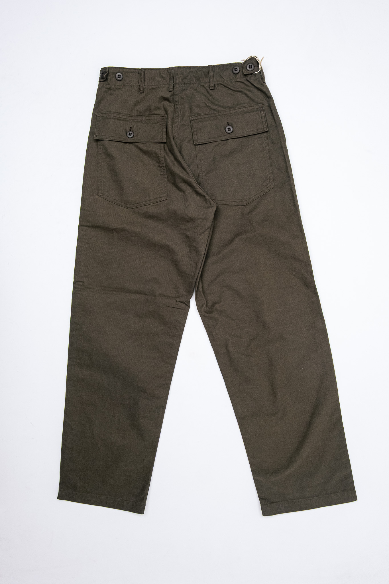 orSlow - Brushed Serge Fatigue Pants Regular Fit Coffee Brown - 3
